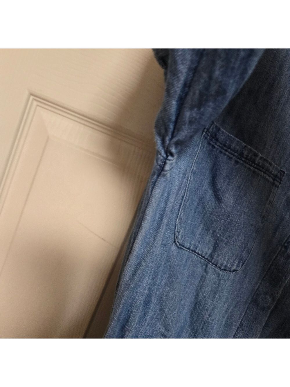 Old Navy Denim Drawstring Utility Jumpsuit XXL 18 - Picture 7 of 15